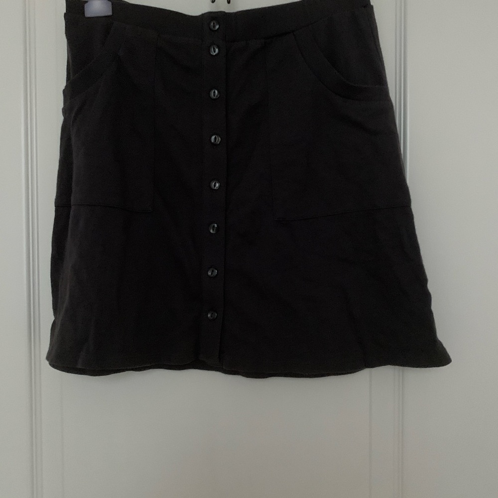 NWOT Victoria's Secret Dark Charcoal (C07) Buttoned Mini Skirt